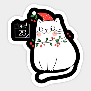 Cat wants Christmas Sticker